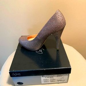 multi glitter dress heels